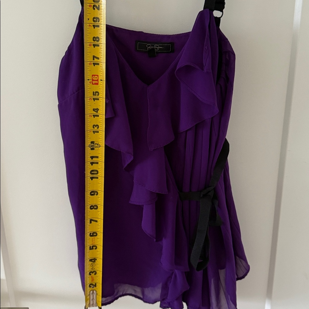 Jessica Simpson Purple Ruffle Top - Picture 6 of 6